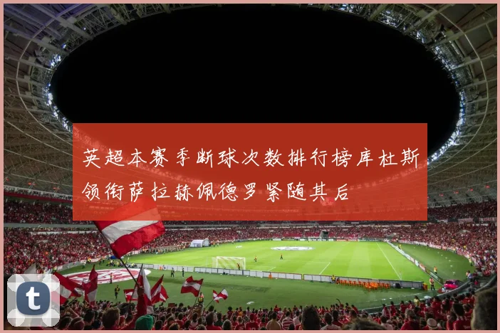 英超本赛季断球次数排行榜库杜斯领衔萨拉赫佩德罗紧随其后